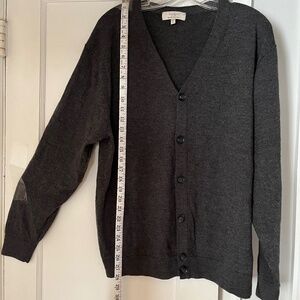 Turbury Extra Fine Merino Wool Gray Sweater Size L